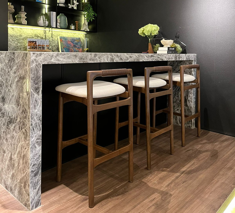 Pouffie furniture showroom and manufacturing cutaways in Jakarta